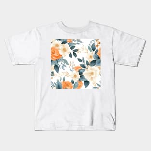 Wedding Flowers Pattern 1 Kids T-Shirt